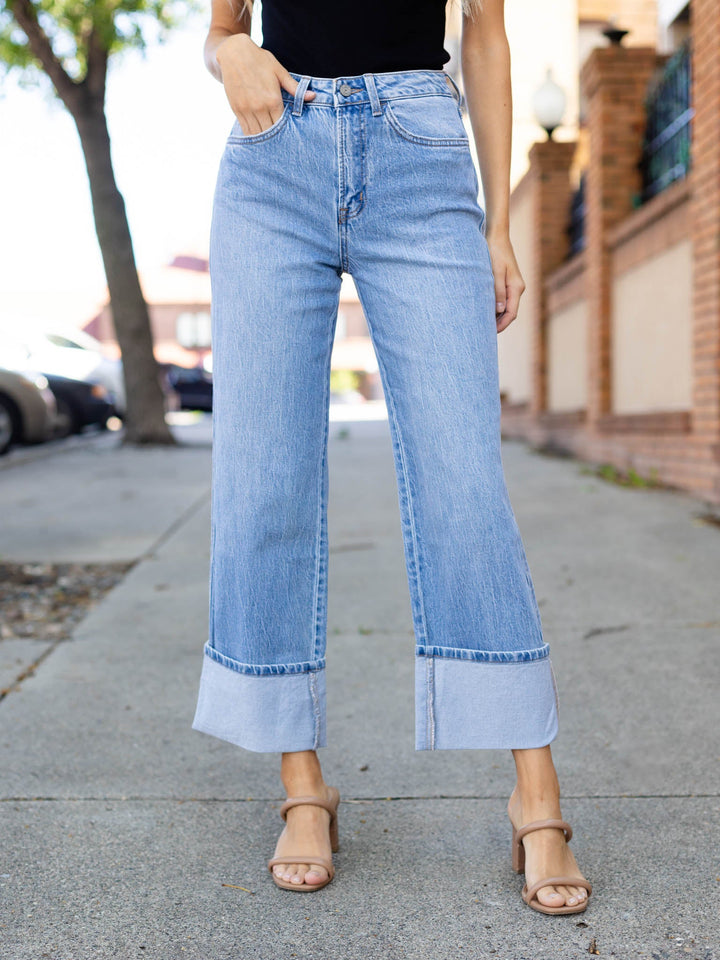 VERVET Enrapture Super High Rise Baggy StraightDenim jeans