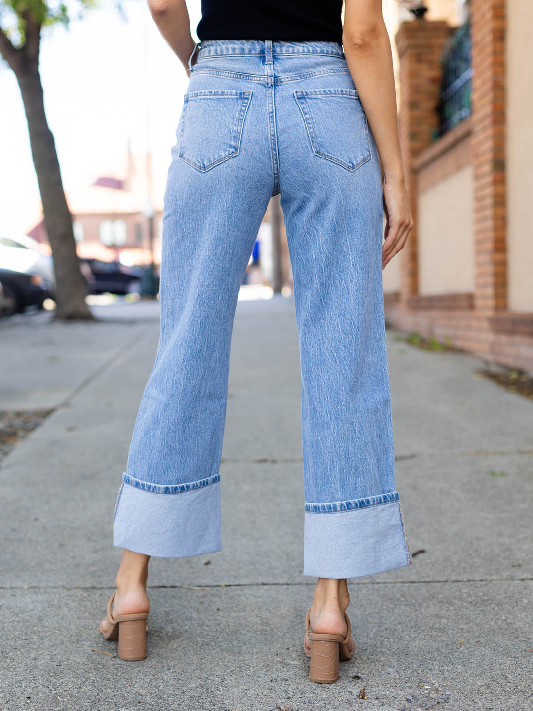 VERVET Enrapture Super High Rise Baggy StraightDenim jeans