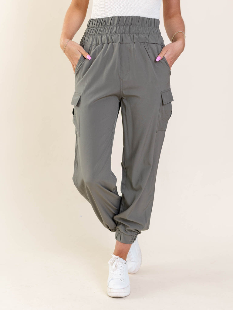 High Rise Cargo Active Jogger