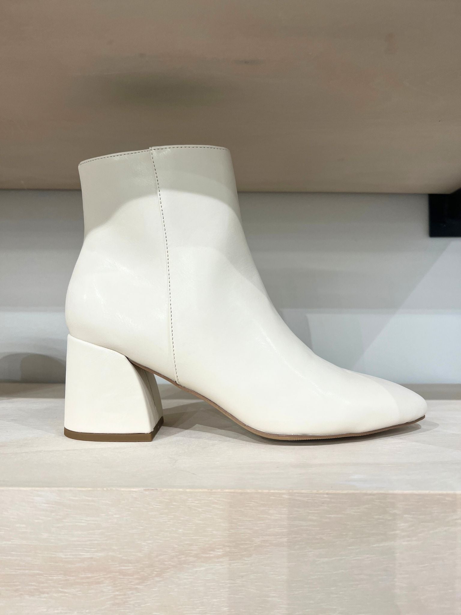 Leela block heel clearance bootie